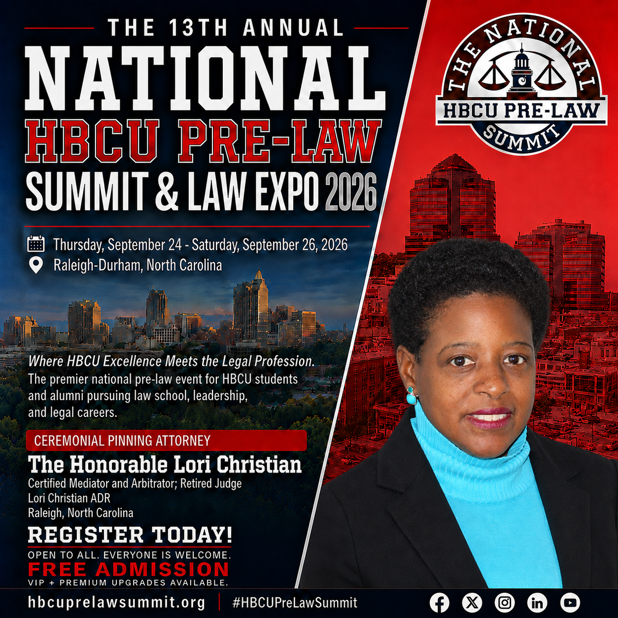 Lori Christian — Ceremonial Pinning Attorney flyer