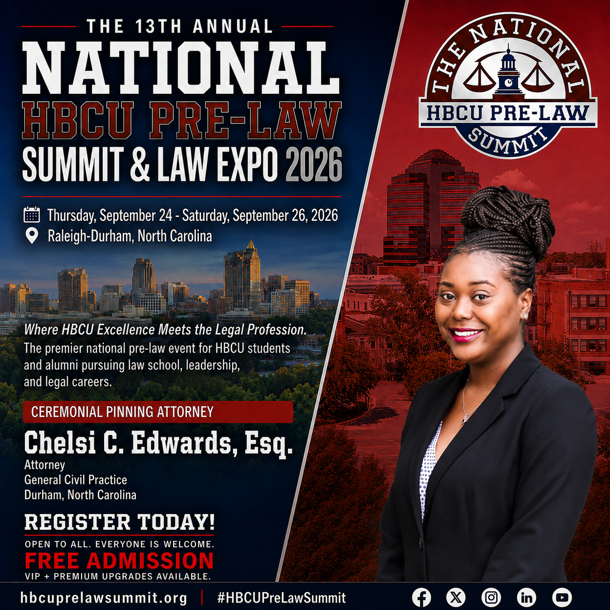 Chelsi C. Edwards — Ceremonial Pinning Attorney flyer