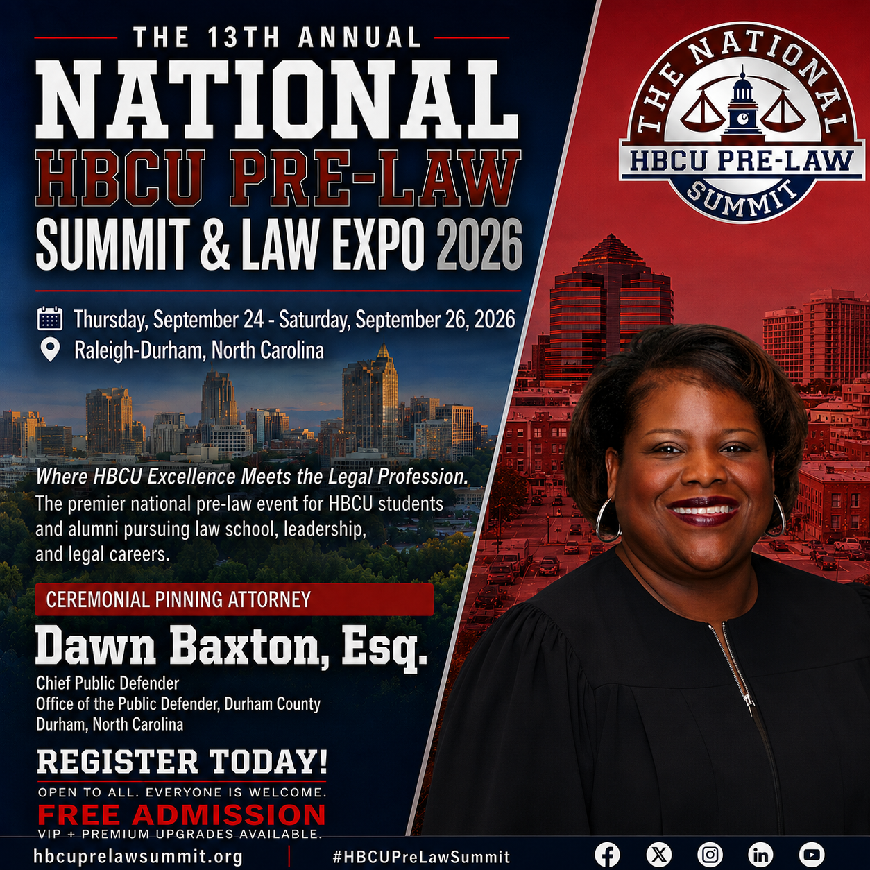 Dawn Baxton — Ceremonial Pinning Attorney flyer